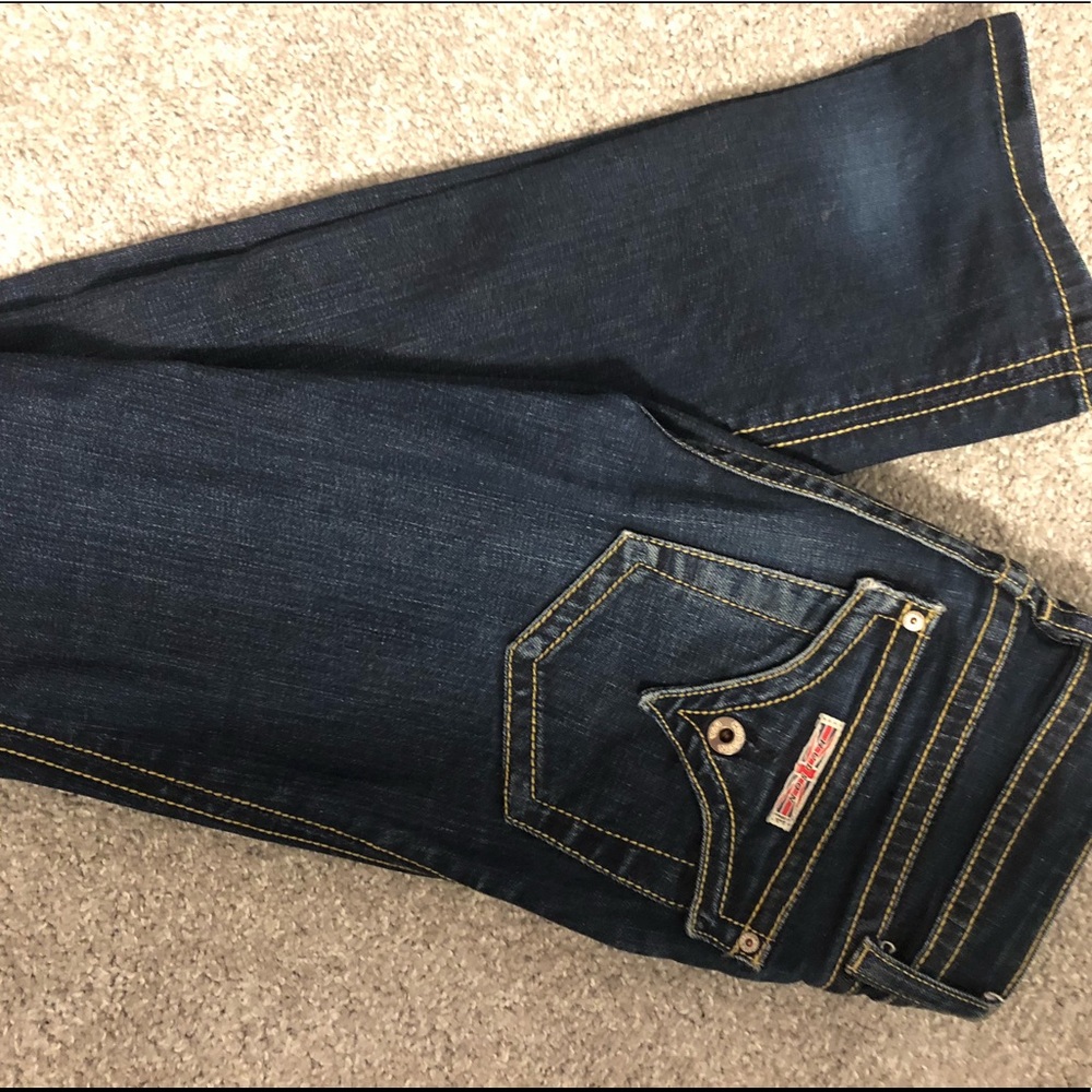 HUDSON fine taylored boot cut dark denim jeans